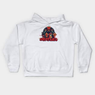 Mexico Day of the Dead Band Kids Hoodie
